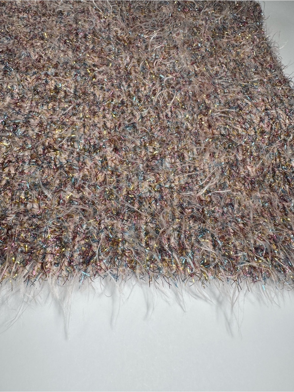 Forever 21 Metallic Multi-Color Fuzzy Crop Tank - Picture 12 of 12